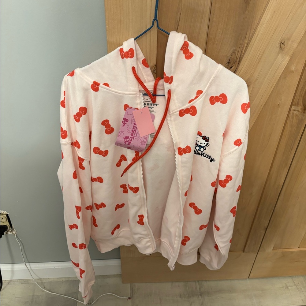 Hello kitty zip up hoodie
